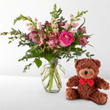 Happily Ever After Bouquet & Bear Set